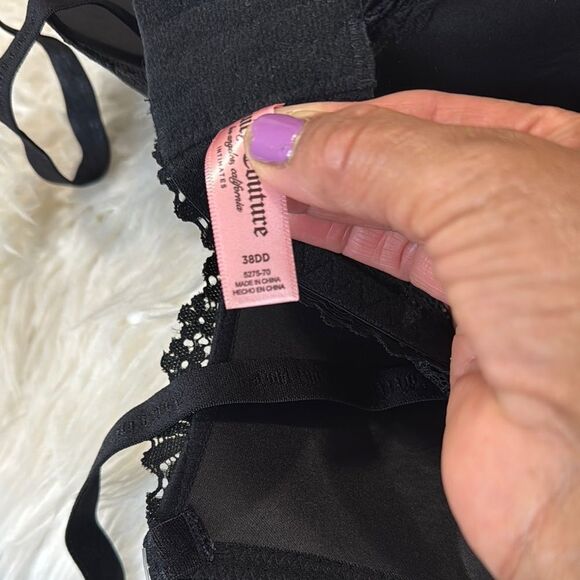 Juicy Couture Elegant Black Lace Bra Size 38DD NWOT - Picture 8 of 8